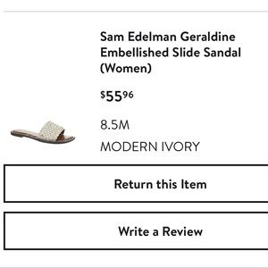 Sam Edelman Cream Slides